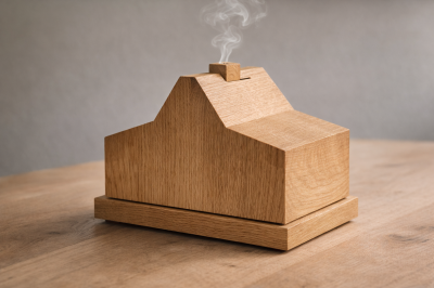 Stalla Cimbra – Porta incenso in legno naturale