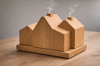 Contrada Cimbra – Porta incenso in legno naturale